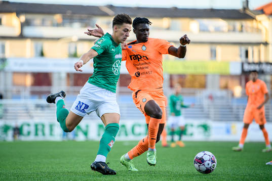 Jönköpings Södras Adam Ben Lamin och AFC Eskilstunas