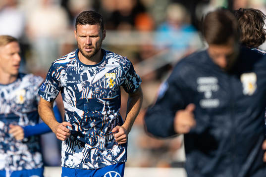 IFK Göteborgs Marcus Berg före fotbollsmatchen i