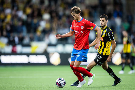 Helsingborgs Thomas Rogne och Häckens Alexander Jeremejeff
