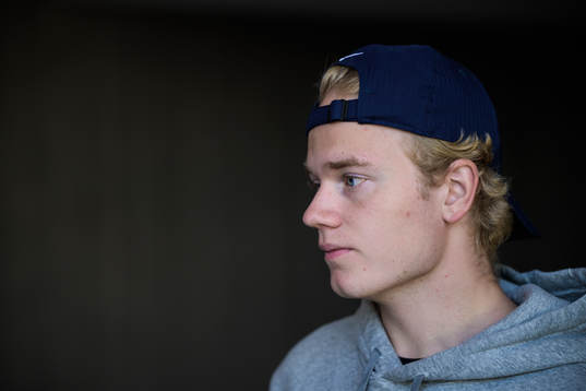 Theodor Niederbach of Sweden at a press meet