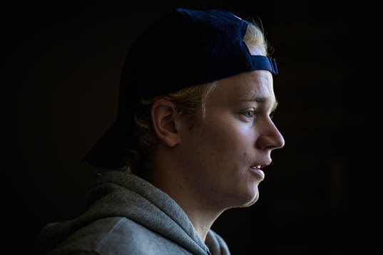 Theodor Niederbach of Sweden at a press meet