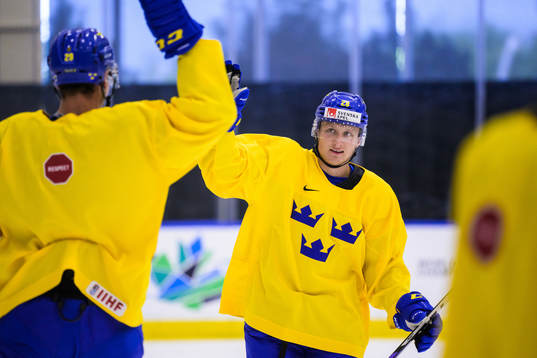 Oskar Magnusson of Sweden at a practice session