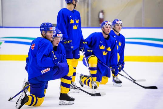 Emil Andrae of Sweden at a practice session
