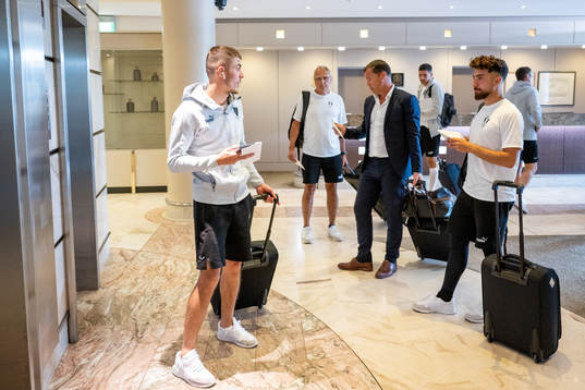 Patriot Sejdiu,  Daniel Andersson, head of sports, and