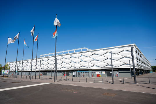 Exterior of the arena Stade de Luxembourg