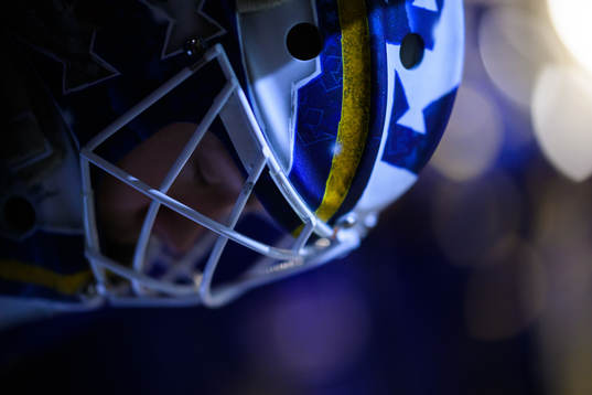 Goaltender Jesper Wallstedt of Sweden