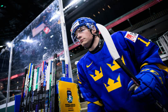Victor Stjernborg of Sweden at warm-up