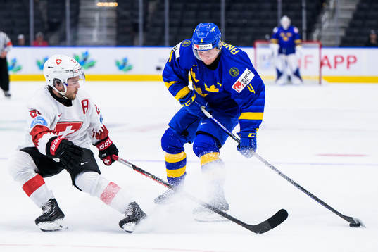 Dario Sidler of Switzerland and Emil Andrae of Sweden