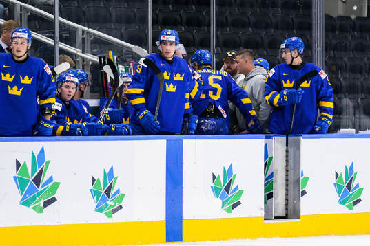 Åke Stakkestad of Sweden leave the bench injured