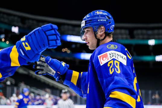 Daniel Torgersson of Sweden celebrates