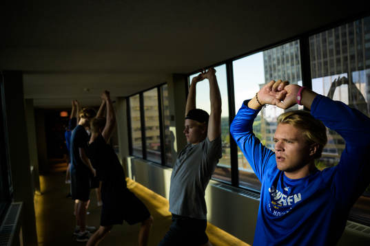 Måns Forsfjäll of Sweden at a warm-up session