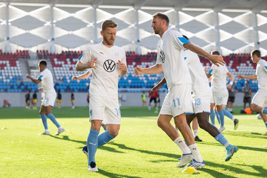 Anders Christiansen and Ola Toivonen of Malmö FF
