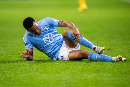 Martin Olsson of Malmö in pain