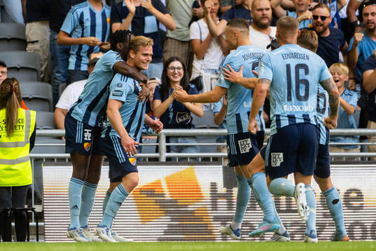 Hampus Finndell of Djurgården celebrates