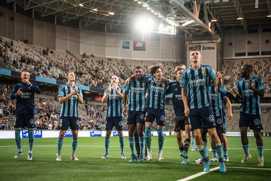 Players of Djurgården celebrate