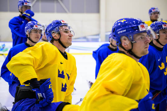Daniel Torgersson of Sweden at a practice session