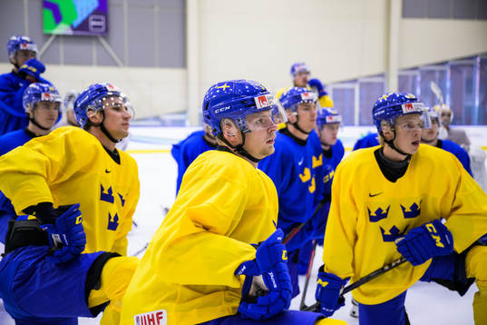 Anton Olsson of Sweden at a practice session