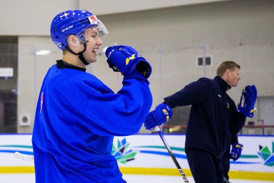 Fabian Lysell of Sweden at a practice session