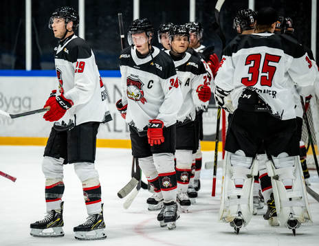 Malmö Redhawks Carl Söderberg jublar