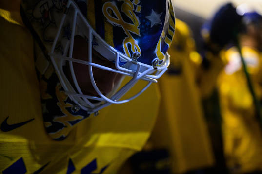 Goaltender Calle Clang of Sweden