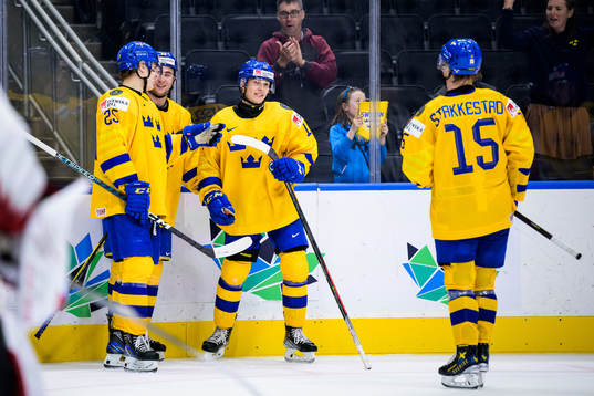 Liam Öhgren, Isak Rosén, Fabian Lysell and Åke
