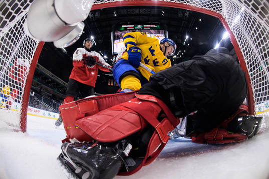Åke Stakkestad of Sweden challenges Matteo Mitrovic and