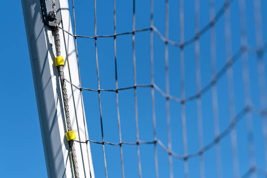 Del av ett fotbollsmål