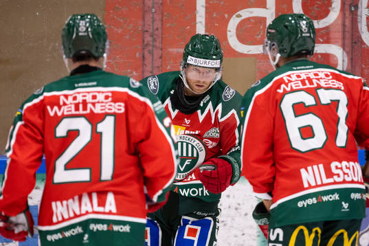 Frölundas Ryan Lasch jublar