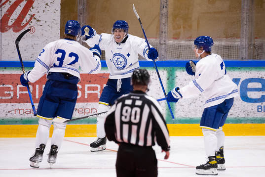 Leksands Matt Caito jublar