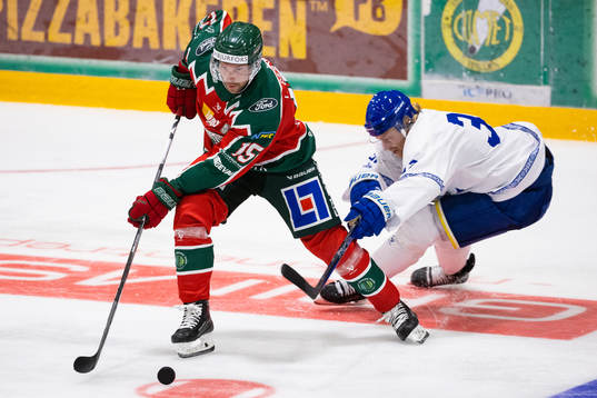 Frölundas Anders Grönlund och Leksands Anton Lindholm