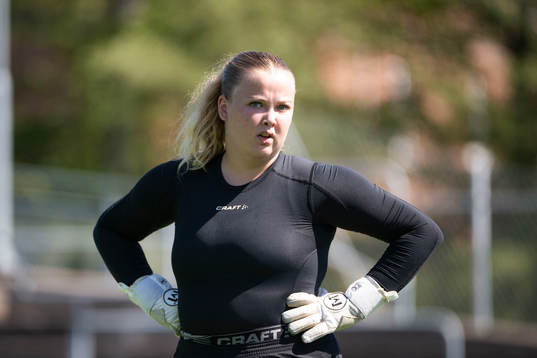 IFK Göteborgs Målvakt Tilda Gustafsson innan