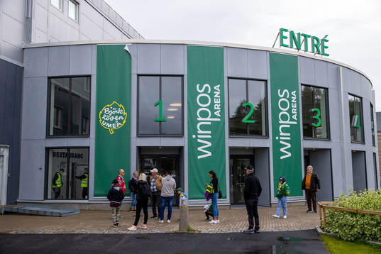 Winpos arena innan träningsmatchen mellan Björklöven och