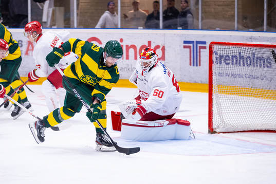 Björklövens Alexander Wiklund gör 1-1 målet