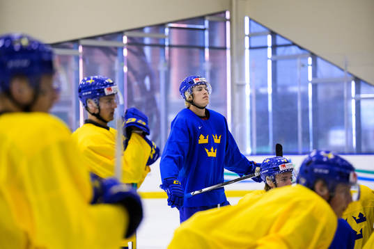 Simon Edvinsson of Sweden at a practice session