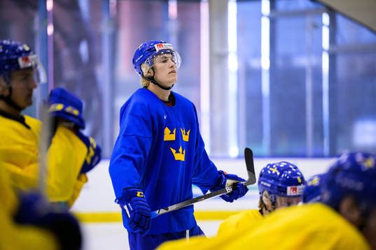 Simon Edvinsson of Sweden at a practice session