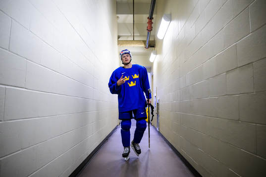 Fabian Lysell of Sweden at a practice session