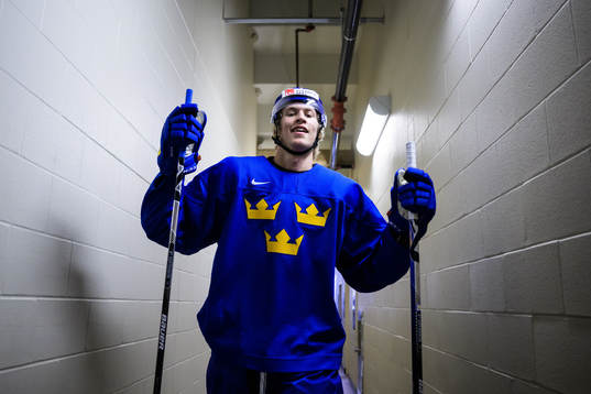 Simon Edvinsson of Sweden at a practice session