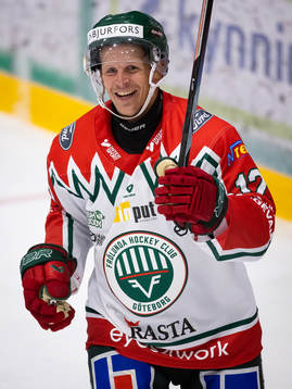 Frölundas Max Friberg jublar