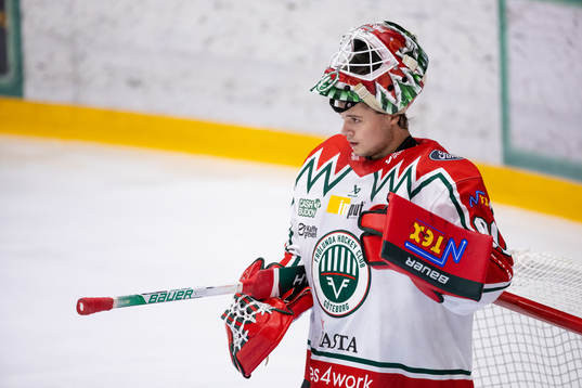 Frölundas målvakt Frederik Dichow