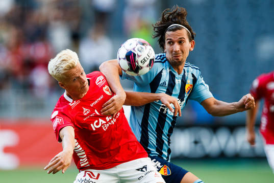 Kalmars Axel Lindahl och Djurgårdens Gustav Wikheim