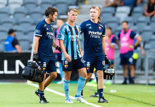 Djurgårdens Elias Andersson går tillfälligt av planen