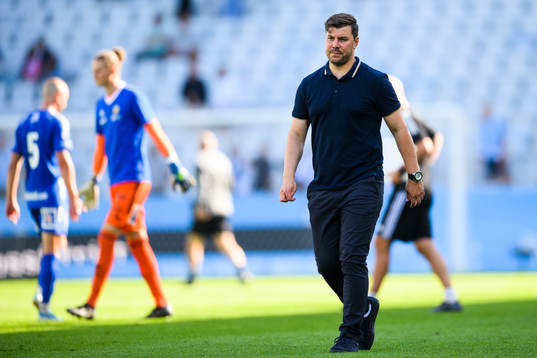 Sundsvalls tränare Brian Clarhaut deppar