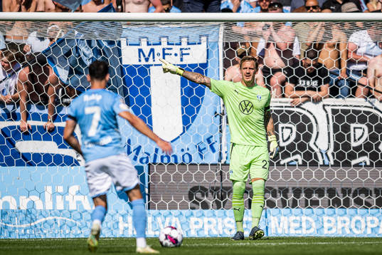 Malmö FFs målvakt Johan Dahlin