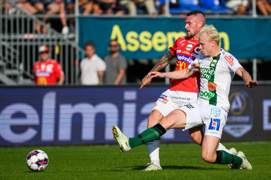 Degerfors Rasmus Örqvist och Varbergs André Boman