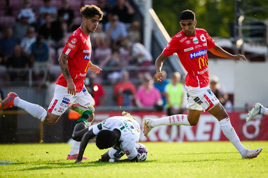 Degerfors Justin Salmon, Varbergs André Boman, Degerfors