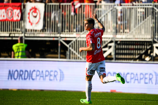Degerfors Diego Campos jublar