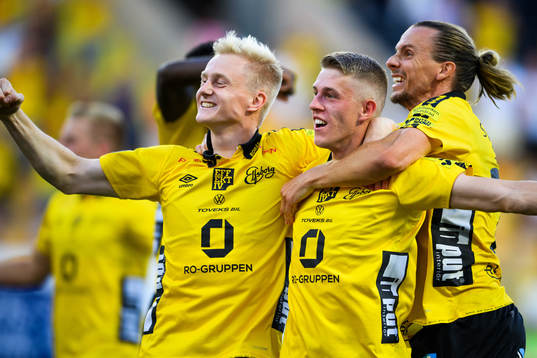 Elfsborgs Oscar Aga, Alexander Bernhardsson och Niklas Hult