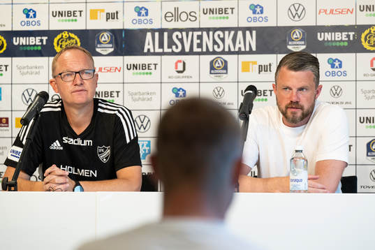 IFK Norrköpings tränare Glen Riddersholm och Elfsborgs
