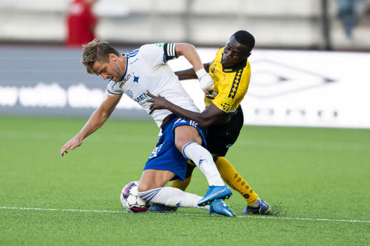 IFK Norrköpings Christoffer Nyman och Elfsborgs Maudo
