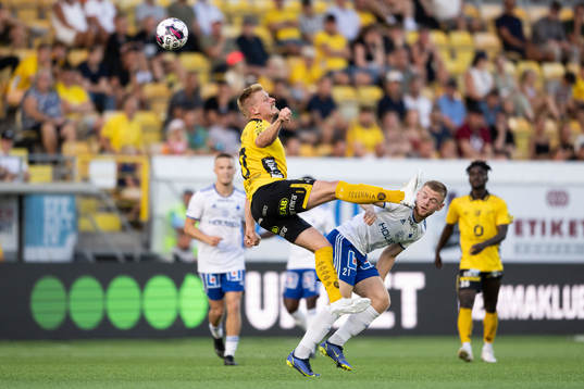 Elfsborgs Per Frick och IFK Norrköpings Dino Salihovic
